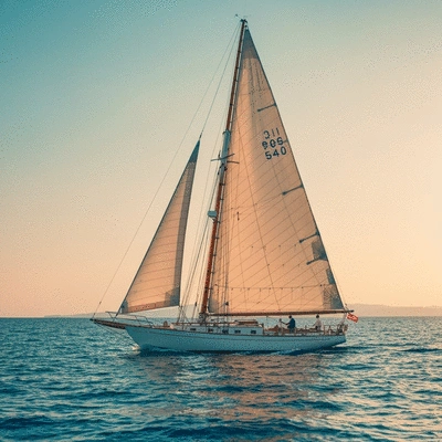 Close-up of a modern downrigger unit with a fishing rod in the background